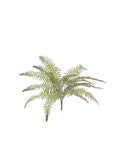 Artistic 20" Dusted River Fern Bush Set - 12 Piece Green, Ideal for Chic Home Decor, Events, and Displays - Lifelike Artificial Plant Decor