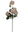 Faux Rose Spray with 5 Blooms & 1 Bud - 27" - 
    Cream Pink