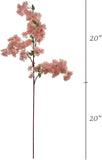 Light Pink Cherry Blossom Branches with Silk Flowers (12-Pack)