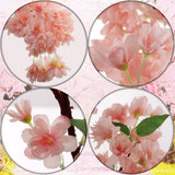 Light Pink Cherry Blossom Branches with Silk Flowers (12-Pack)