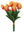 Artificial Tulip Bundle, 13" – 9 Faux Stem Spring Flowers - 
    Orange