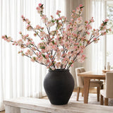 Artificial Silk Cherry Blossom Branch, 45" – Faux Sakura Stem