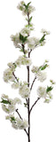 Artificial Silk Cherry Blossom Branch, 45" – Faux Sakura Stem
