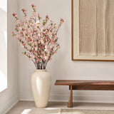 Artificial Silk Cherry Blossom Branch, 45" – Faux Sakura Stem