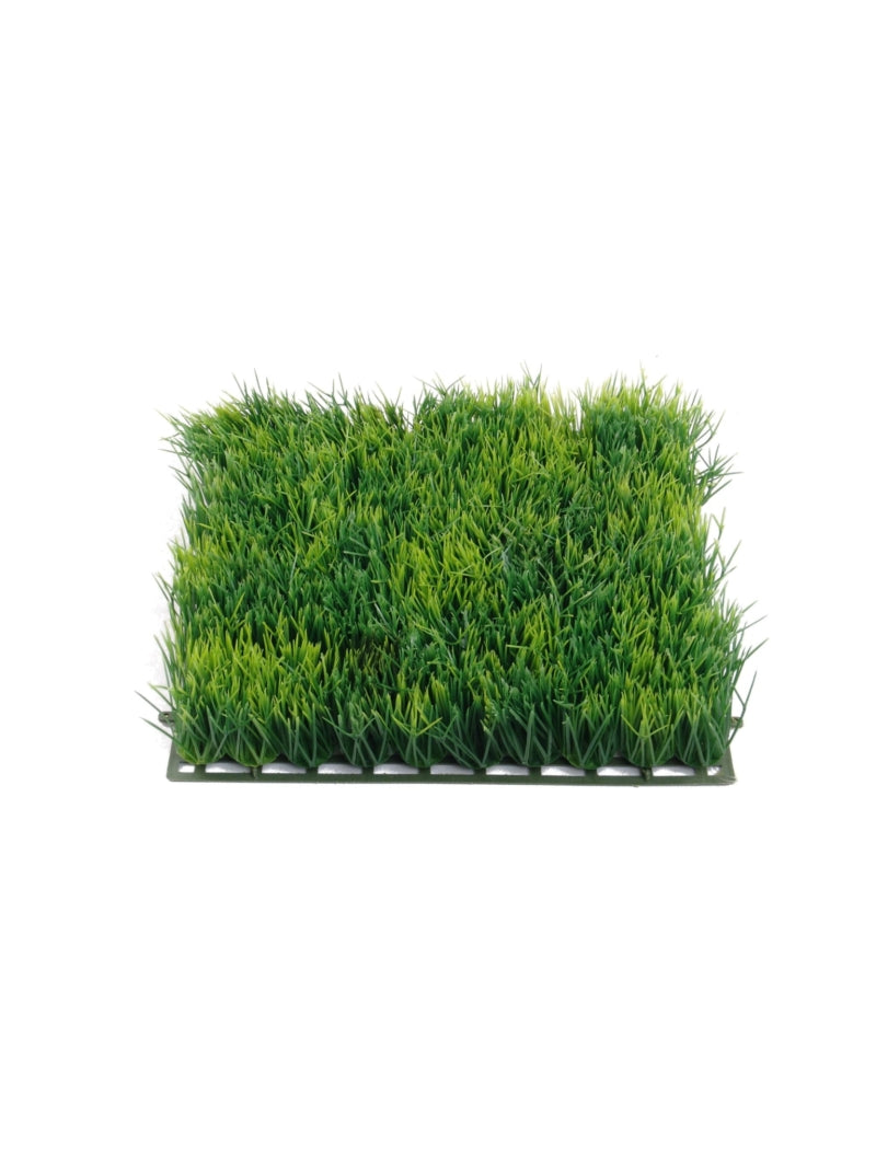 Versatile 12" Boston Grass Mat Set, 12 Pieces - Lush Green Indoor/Outdoor Decor, Ideal for Refreshing Home and Garden Spaces