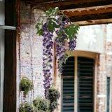 Hanging Wisteria Branch Spray - 70"-3 PACK