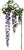 Artificial Hanging Wisteria Branch with Silk Flowers - 
    Purple