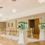 Artificial Hanging Wisteria Branch with Silk Flowers