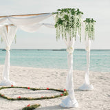 Artificial Hanging Wisteria Branch with Silk Flowers