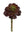 Green Artificial Aeonium Succulents, Set of 12 - 9.5" - 
    Burgundy