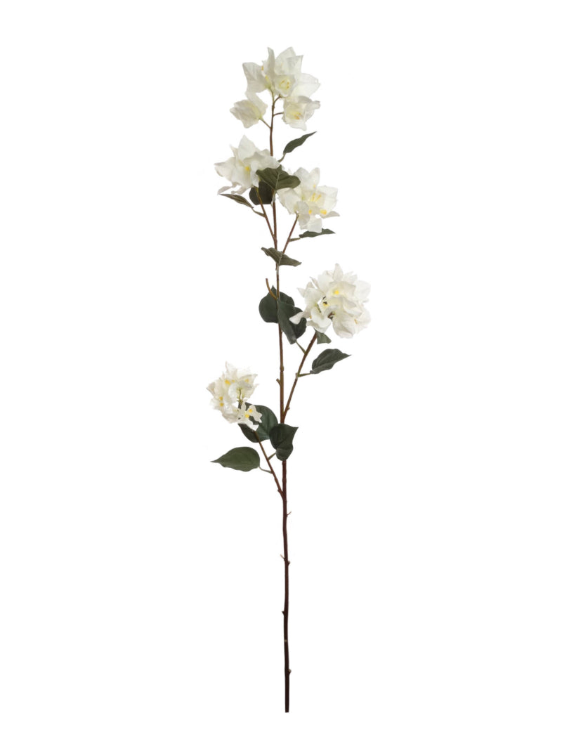 Dazzling 47" White Bougainvillea Spray - Mesmerizing Floral Accents for Stunning Home Decor and Event Enhancements