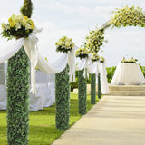 Artificial Boxwood Square Panels 12x12 Inch, UV-Resistant, Indoor/Outdoor, 12 Pack