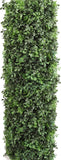 UV-Resistant Green Faux Boxwood Square Panels