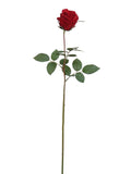 Captivating 30" Red Rose Bud: Exquisite Floral Decoration for Timeless Beauty and Serene Ambiance