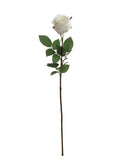 30" White Rose Bud - Lifelike Faux Flower - Realistic Floral Decor - Perfect for Home Decor, Weddings, and Events - Elegant Accent - Multiple Colors Available