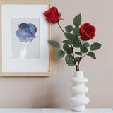Red Artificial Rose Bud - 30"