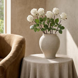 White Artificial Rose Bud - 30"