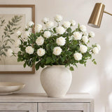 White Artificial Rose Bud - 30"
