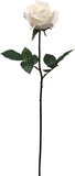 2PC 27" Real Touch Candle White Rose Artificial Flowers – 4" Bloom, Lifelike Faux Decor