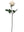 Artificial Real Touch Rose, 4" Bloom, 27" Long Stem - 
    Candle White