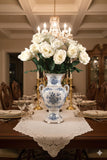 Real Touch White Rose Stem - 27", 4" Bloom