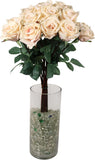Artificial Real Touch Pink Rose, 4" Bloom, 27" Long Stem