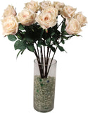 Artificial Real Touch Pink Rose, 4" Bloom, 27" Long Stem