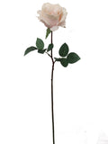 27" Real Touch Pink Rose Artificial Flower with 4" Bloom – Lifelike Faux Floral Decor