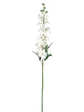 Elegant 37" White Delphinium Artificial Flowers - Premium Set of 12, Ideal for Home Decor, Special Events, and DIY Crafts