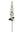 Artificial Silk Delphinium Stem, 28 Flowers & 9 Leaves, 40" - 
    White