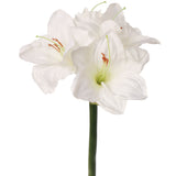 Amaryllis Artificial Flower 28" White- Lifelike Faux Silk Plant, Home Décor Accent, Wedding & Event Centerpiece, Easy-to-Clean, Top Quality & Realistic Design