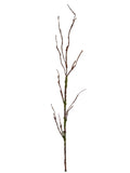 Charming 54" Brown Twig Branch with Natural Moss - 24 Piece Set, Perfect for Rustic Home and Garden Styling