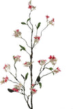 42" Artificial Hydrangea Blossom Branch with 12 Silk Flowers