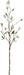 42" Artificial Hydrangea Blossom Branch with 12 Silk Flowers - 
    White
