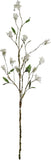 White Artificial Wild Flower Spray - 42"