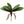 Faux Phalaenopsis Leaf Cluster - 11" - 
    Green