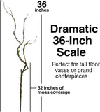 Artificial Twig Spray with Moss - 36"