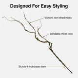 Artificial Twig Spray with Moss - 36"