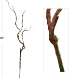 Artificial Twig Spray with Moss - 36"