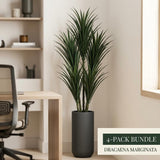Faux Dracaena Marginata, Set of 4 - 29"