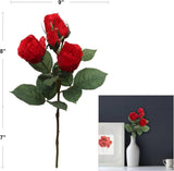 Set of 24 Luxury Red Rose Sprays