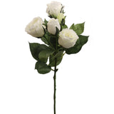 3-Piece 16" Artificial White Rose Silk Spray Set for Home Decor, Weddings & Centerpieces