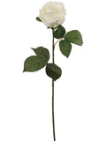 Elegant 20" White Rose Bud Set - Pack of 48 Realistic Faux Flowers - Perfect for Home Interiors, Office Decor, Weddings & Memorable Gifts
