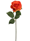 20" Orange Open Rose Set | 48-Piece Silk Flowers | 4" Diameter | Fall Arrangements | Thanksgiving Decor | Wedding Centerpieces | Home & Office Accents