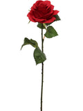 Faux Open Rose Stems - 20"