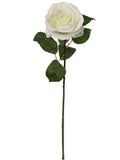 Faux Open Rose Stems - 20"