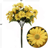 14 Inch Yellow Daisy Bundle Artificial Floral Accent