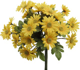 14 Inch Yellow Daisy Bundle Artificial Floral Accent