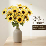 Yellow Artificial Black-Eyed Susan Bouquet - 14"