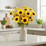 Yellow Artificial Black-Eyed Susan Bouquet - 14"